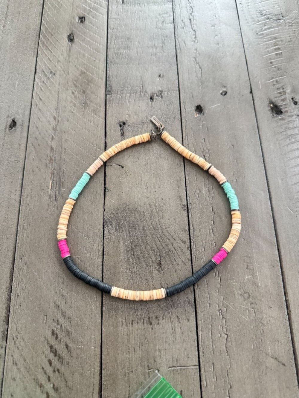 Isabel Marant Heishi Beaded Bead Necklace Multicolor